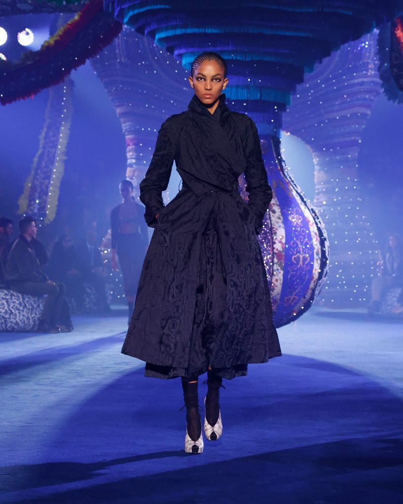 A model walks the runway during the Dior Ready to Wear Fall/Winter 2023-2024 fashion show as part of the Paris Fashion Week on February 28, 2022 in Paris, France.