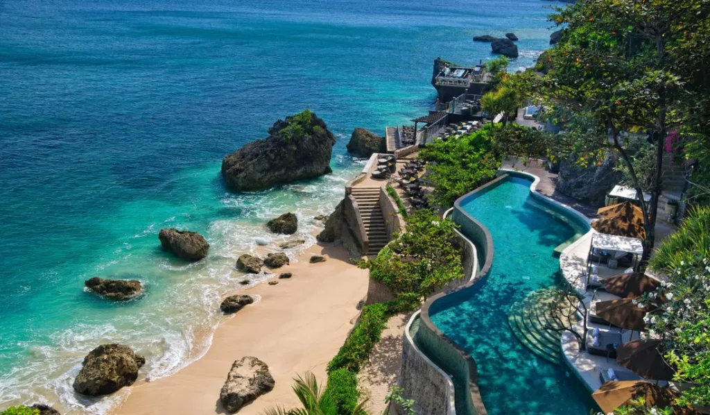 view of ayana resort and spa, including the beach