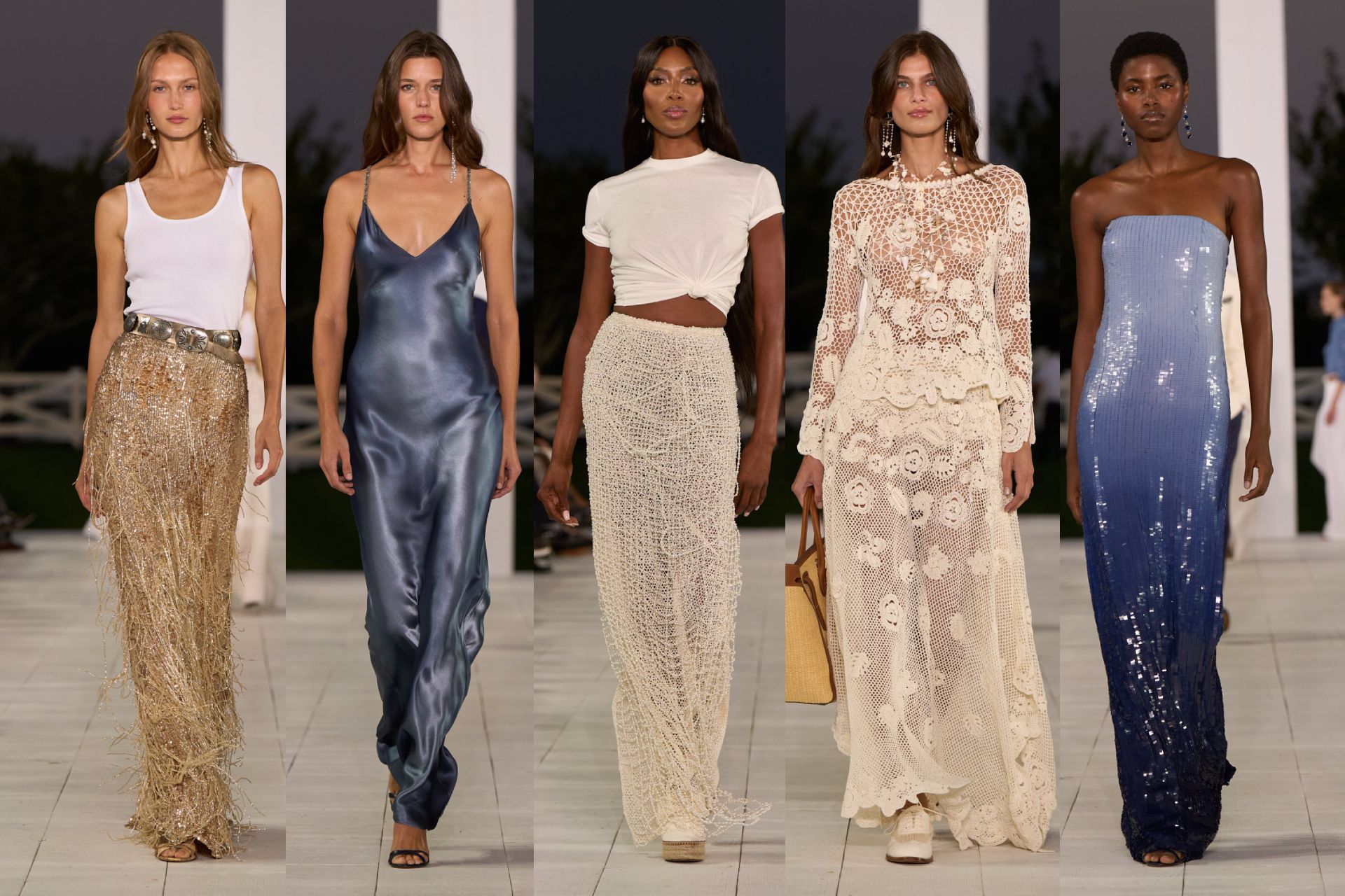 Ralph Lauren SS25: Gatsby Glamour Meets Breezy Beach Dressing