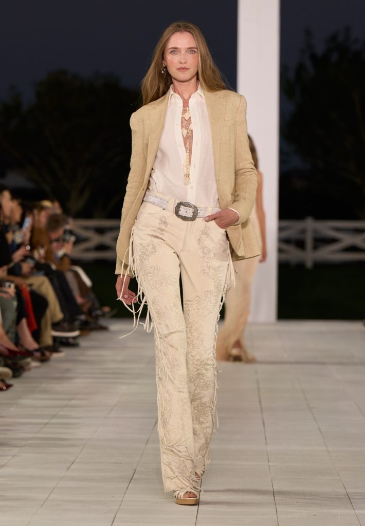 Ralph Lauren SS25: Gatsby Glamour Meets Breezy Beach Dressing