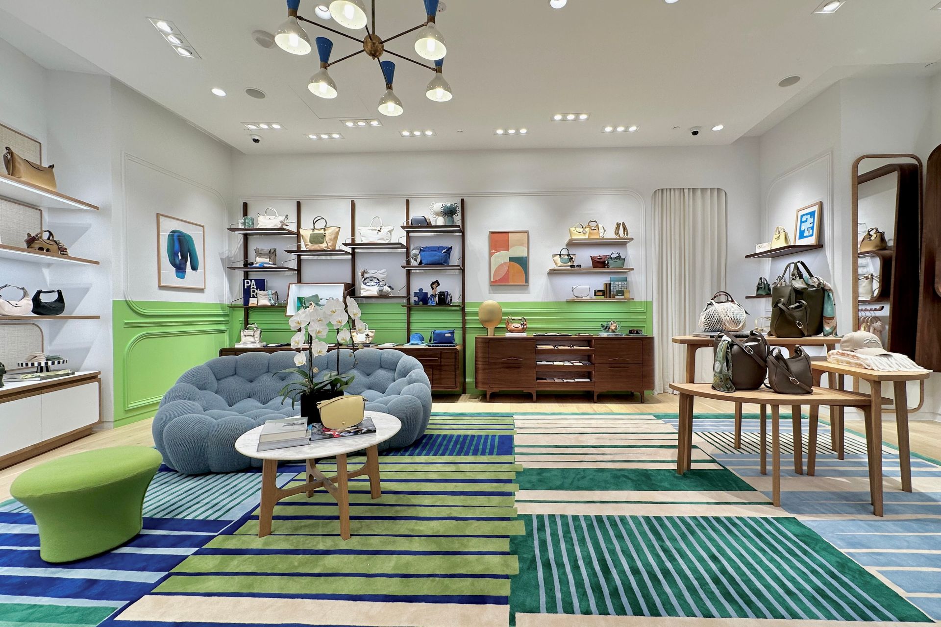 Step into the newly-furbished Longchamp boutiques in Singapore.