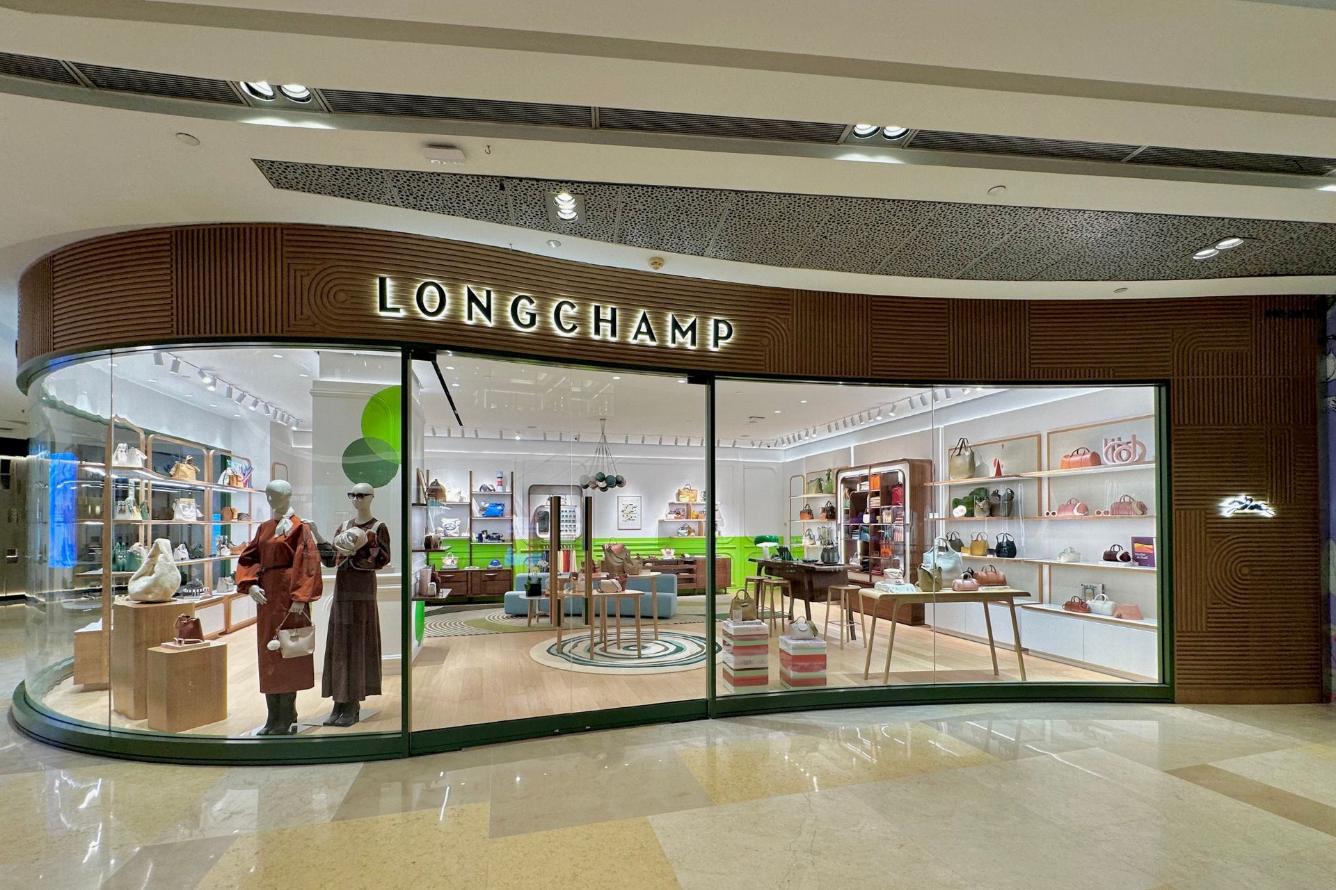 Step into the newly-furbished Longchamp boutiques in Singapore.