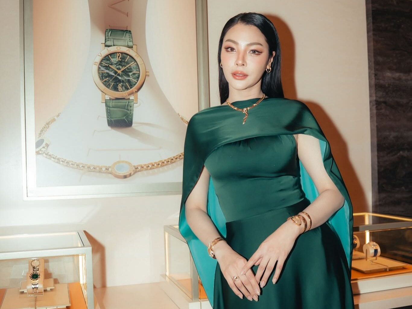 The stars were shining in Bvlgari this week in Singapore—see Faye Peraya, Davika Hoorne, Pia Wurtzbach and more celebrities here.