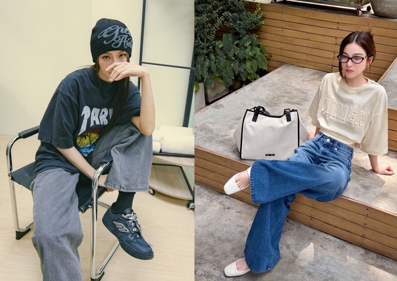 Put a fresh spin on an oversized shirt with these looks from Thai celebrities Prim Chanikarn, View Benyapa, and more.