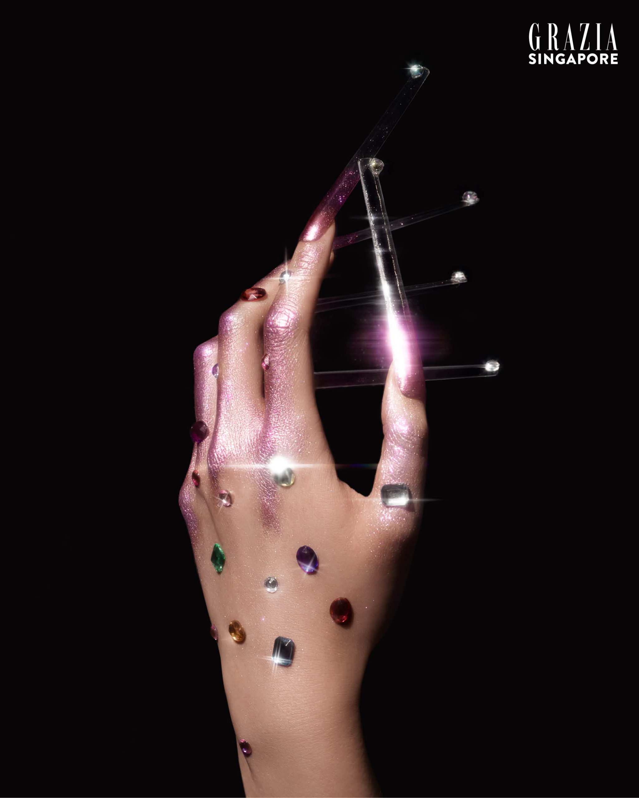 If you've come looking for beauty inspiration, look no further than glittery pink makeup looks, ferocious claws and dazzling skin.