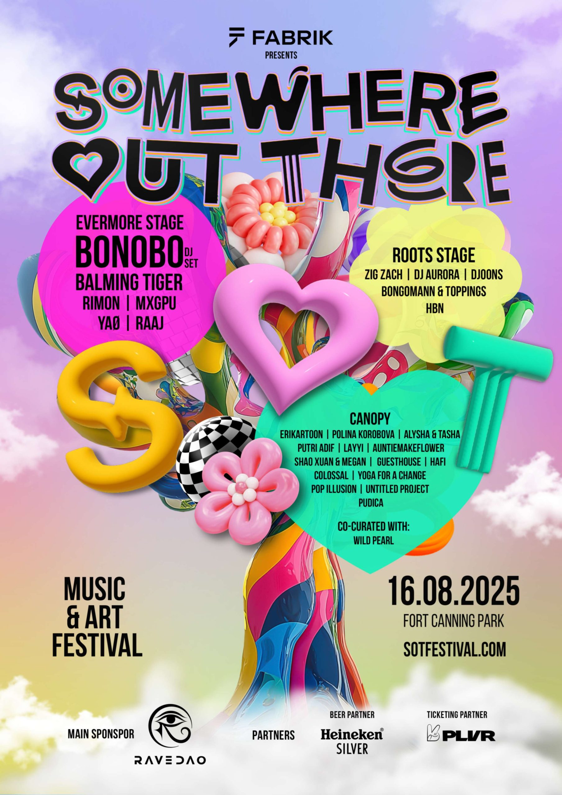 The line-up for Somewhere Out There Festival 2025 