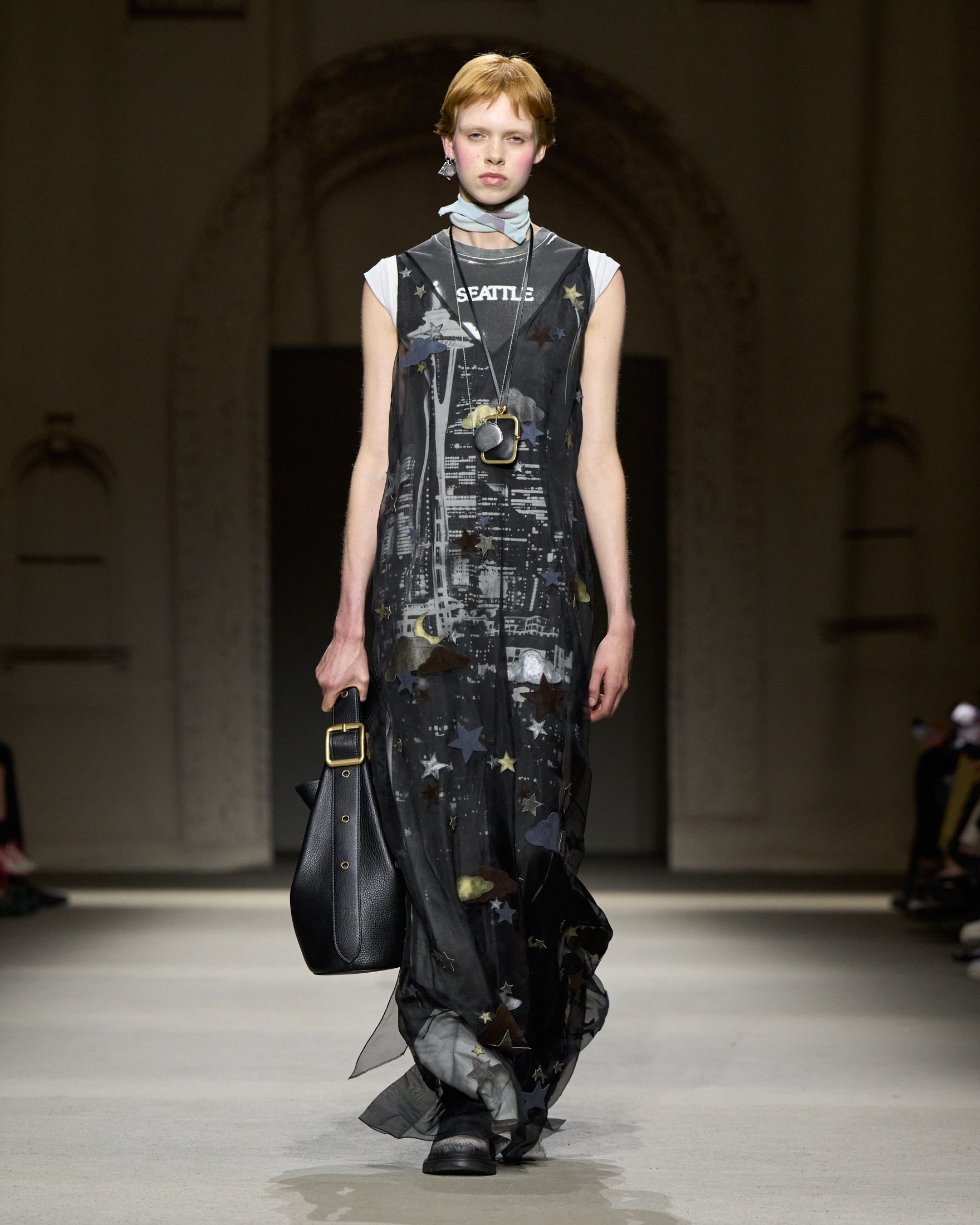 NYFW: From sun-faded leathers to spangled organza, the Spring 2026 runway collection from Coach reflects the city’s resilience and romance