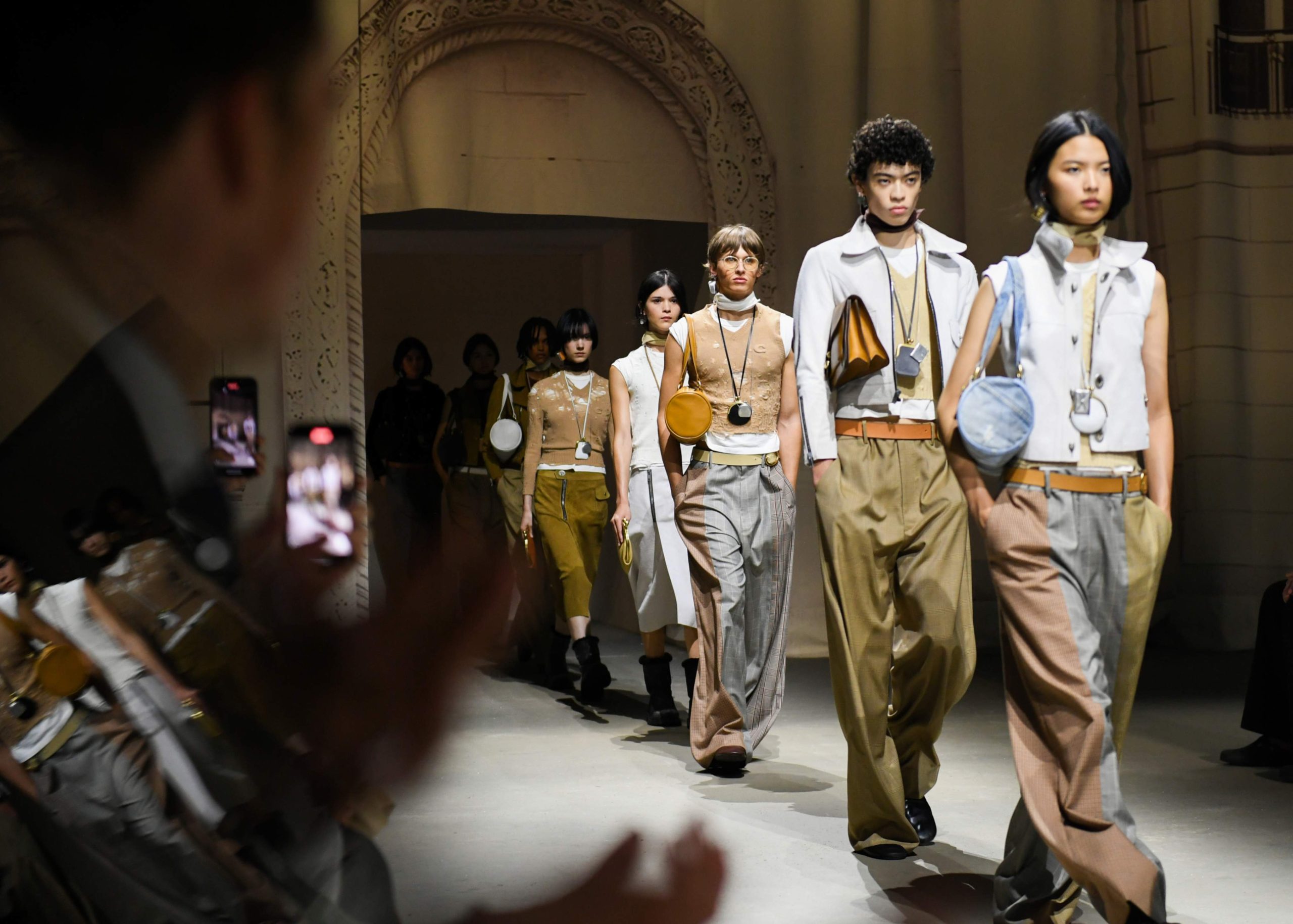 NYFW: From sun-faded leathers to spangled organza, the Spring 2026 runway collection from Coach reflects the city’s resilience and romance